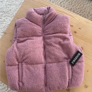 Reversible Women’s Pink Puffer Vest Size M NWT